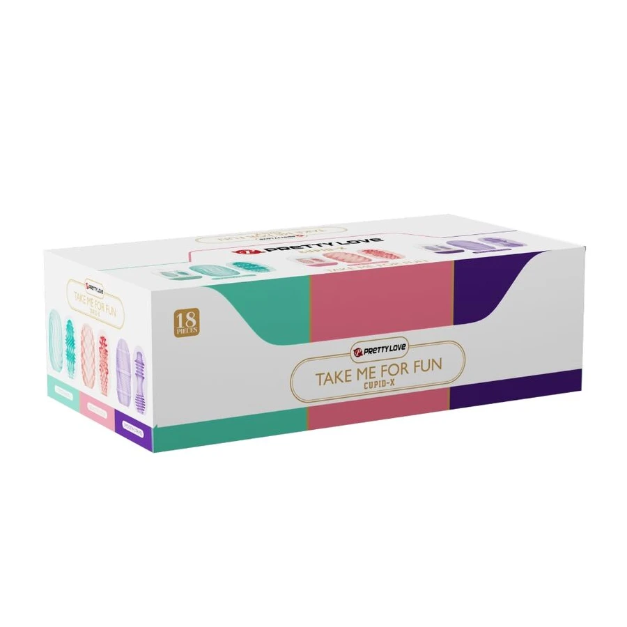 PRETTY LOVE - CUPID X 18 MASTURBATEURS POUR HOMMES DIFFÉRENTES TEXTURES
